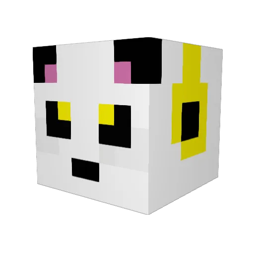 xD4rkRid3rx Minecraft avatar head, 3D render