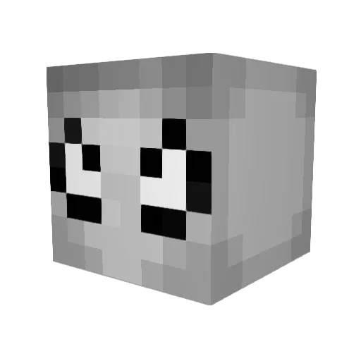xDAYRES Minecraft avatar head, 3D render