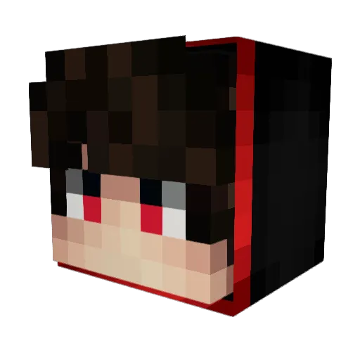xDEEPx Minecraft avatar head, 3D render