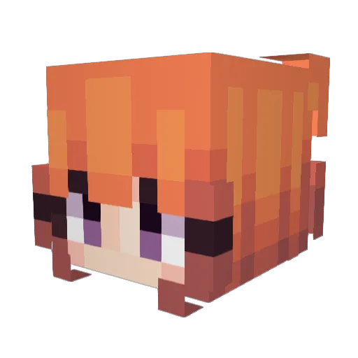xDJT1 Minecraft avatar head, 3D render