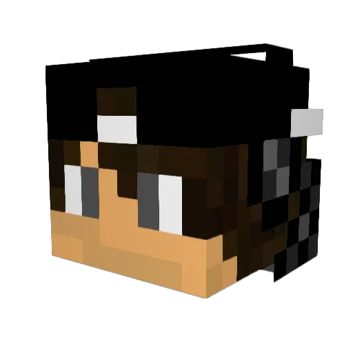 xDSGabeREAL Minecraft avatar head, 3D render