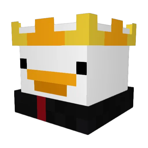 xD_KvN Minecraft avatar head, 3D render