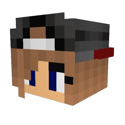 xD_NeXus_IV Minecraft avatar head, 3D render