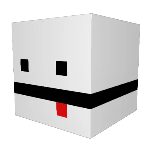 xDaWaex Minecraft avatar head, 3D render