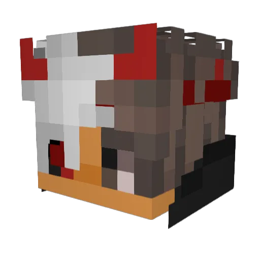 xDaher_ Minecraft avatar head, 3D render