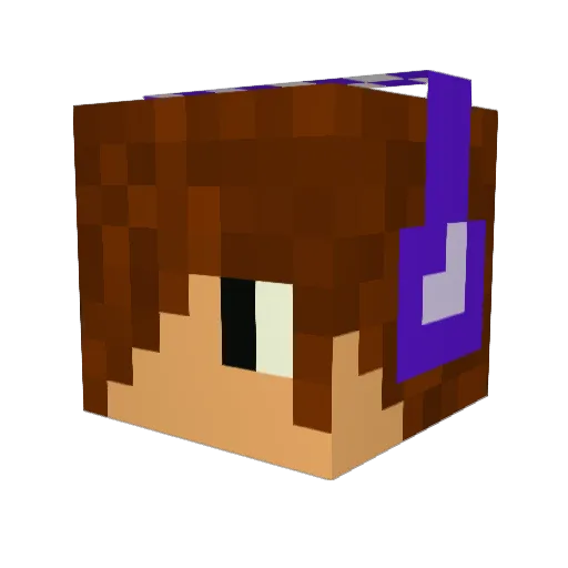 xDalemonx Minecraft avatar head, 3D render