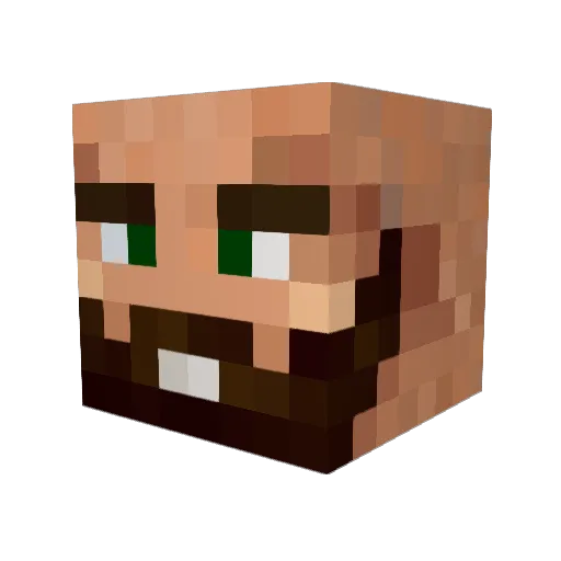 xDamacion Minecraft avatar head, 3D render