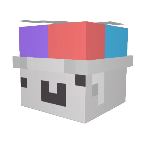 xDamis Minecraft avatar head, 3D render