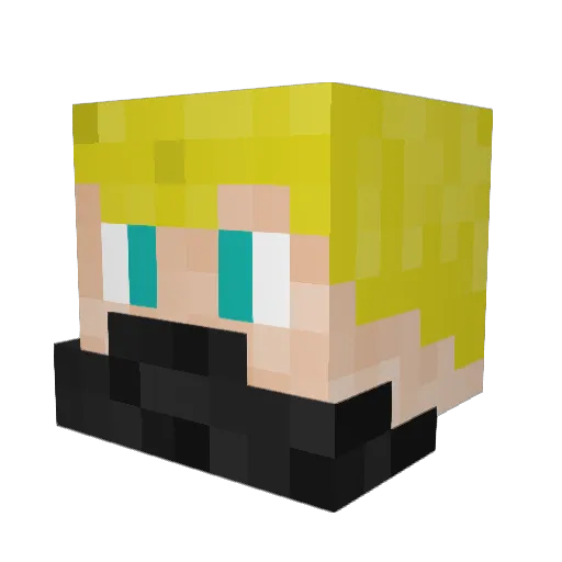 xDanger1 Minecraft avatar head, 3D render