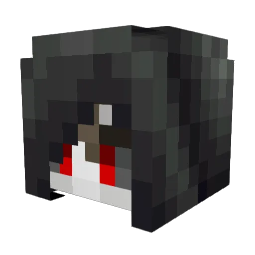 xDarkZax Minecraft avatar head, 3D render