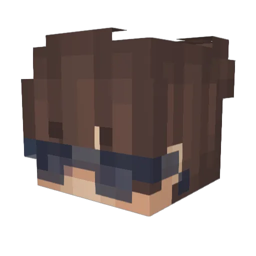 xDark_Green Minecraft avatar head, 3D render
