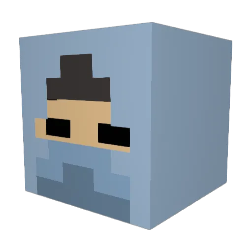 xDarkzz Minecraft avatar head, 3D render