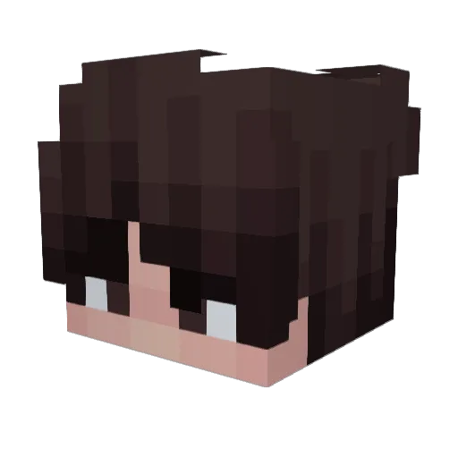 xDat Minecraft avatar head, 3D render