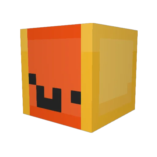 xDave2 Minecraft avatar head, 3D render