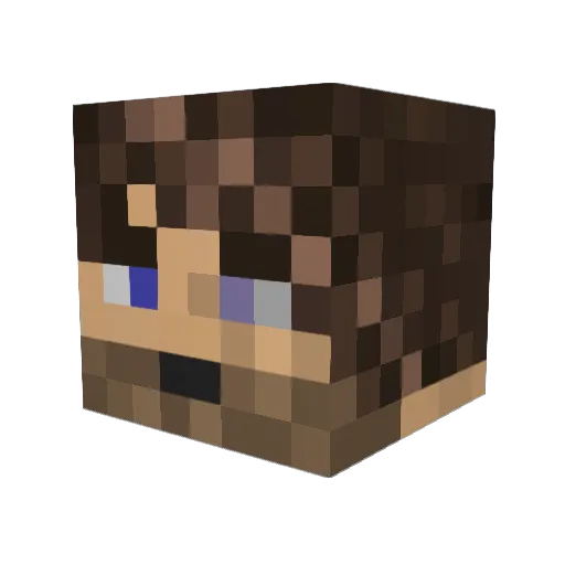 xDavid76x Minecraft avatar head, 3D render