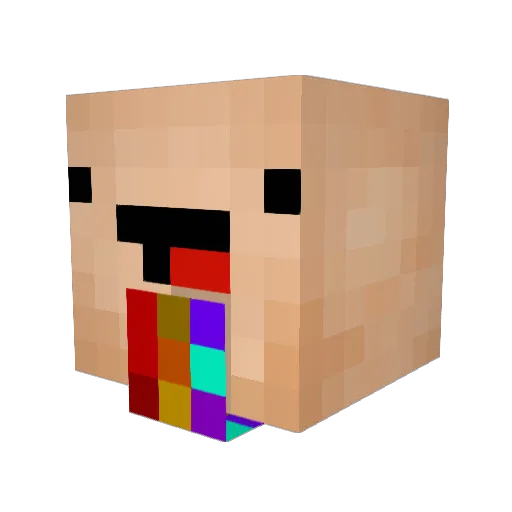 xDeaThFuNx Minecraft avatar head, 3D render