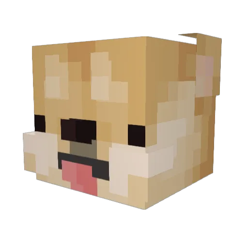xDeadPoor Minecraft avatar head, 3D render