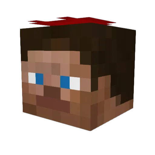 xDeivit136 Minecraft avatar head, 3D render