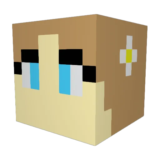 xDemonQueen Minecraft avatar head, 3D render