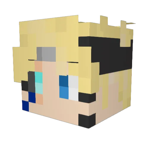 xDemonlyGodess Minecraft avatar head, 3D render