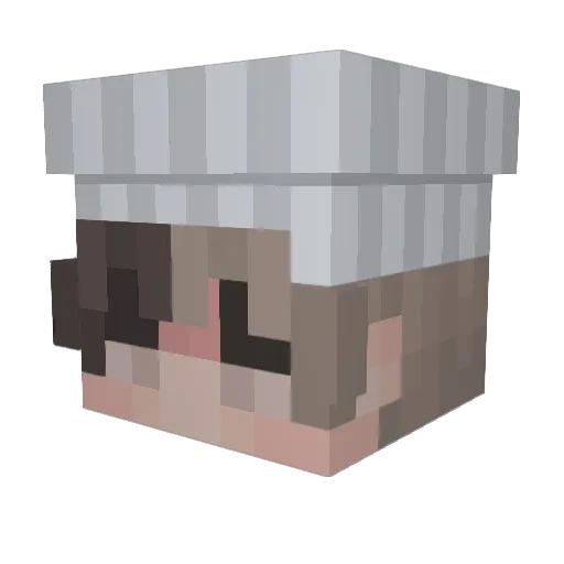 xDennis Minecraft avatar head, 3D render