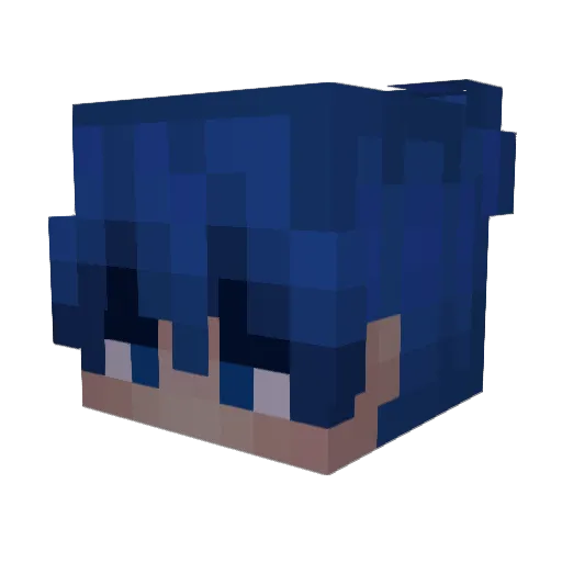 xDentox Minecraft avatar head, 3D render