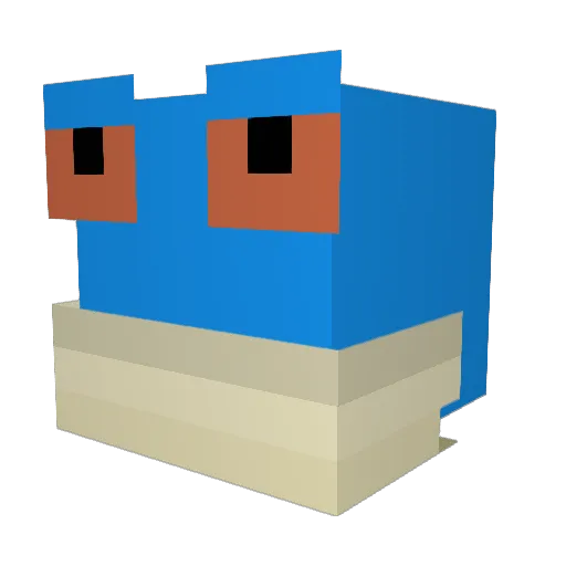 xDerEchteFrosch Minecraft avatar head, 3D render