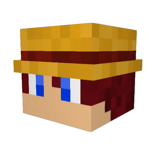 xDerHirte Minecraft avatar head, 3D render