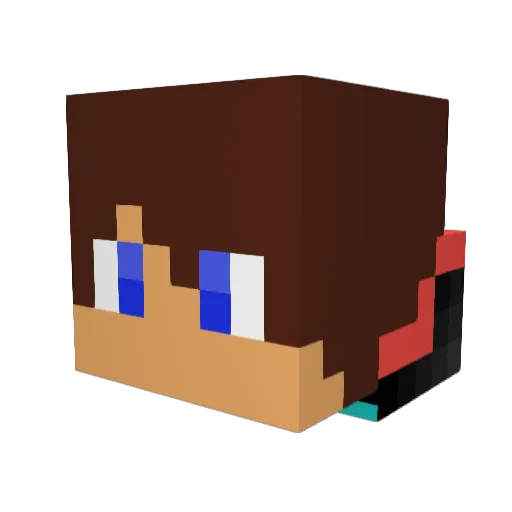 xDer_Chef Minecraft avatar head, 3D render