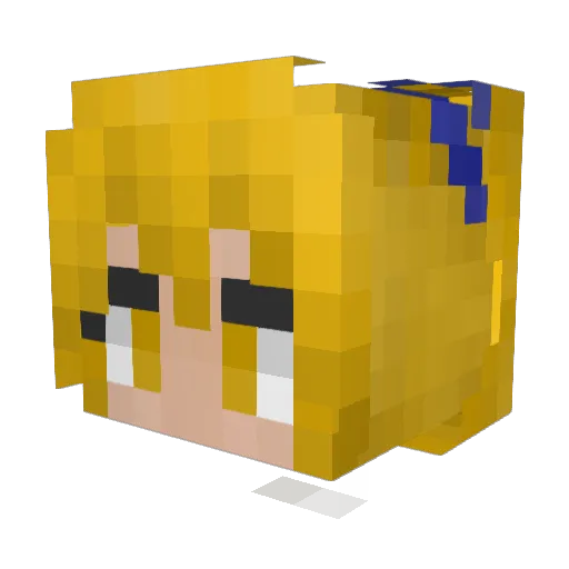 xDesertDesmond Minecraft avatar head, 3D render