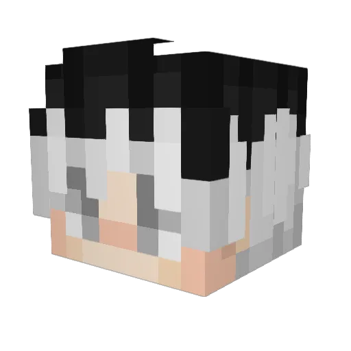 xDewKunGz Minecraft avatar head, 3D render
