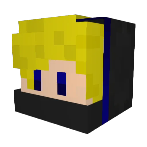 xDiabIo Minecraft avatar head, 3D render