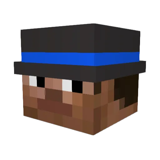xDicezyy Minecraft avatar head, 3D render