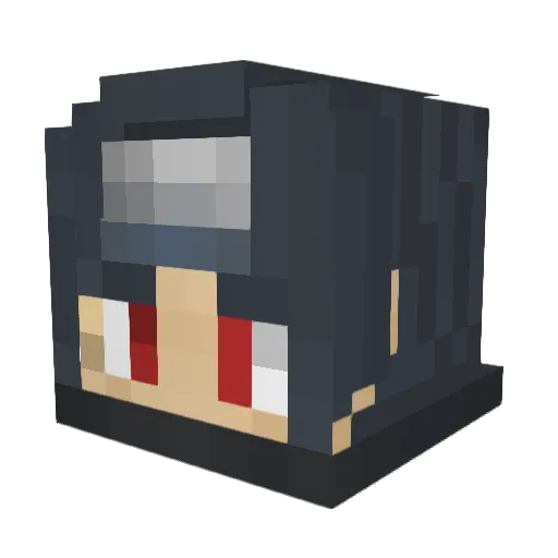 xDieTrompete Minecraft avatar head, 3D render