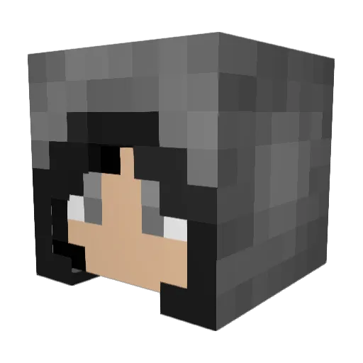 xDigitalMayhemx Minecraft avatar head, 3D render