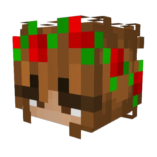 xDiwata Minecraft avatar head, 3D render