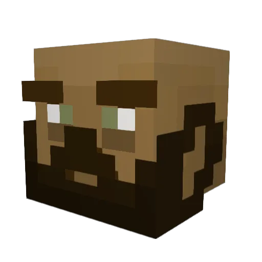 xDjz Minecraft avatar head, 3D render