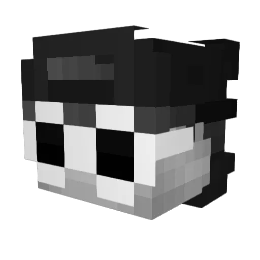 xDkev Minecraft avatar head, 3D render