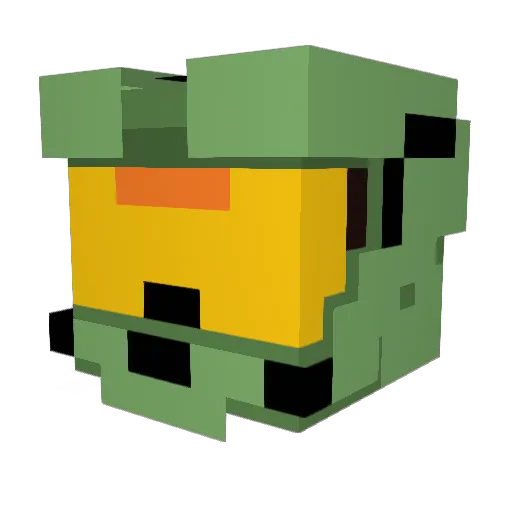 xDoDoH Minecraft avatar head, 3D render