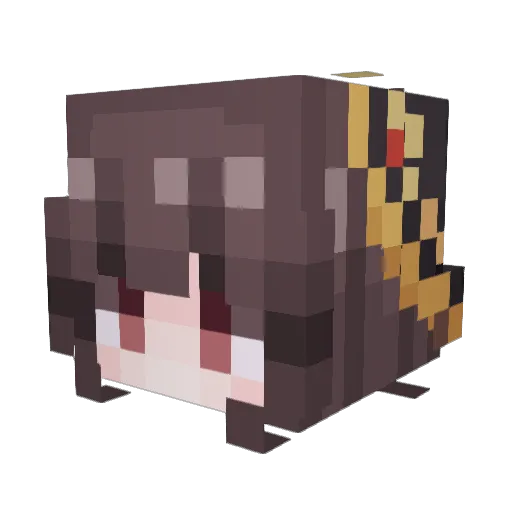 xDoMkax Minecraft avatar head, 3D render