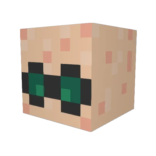 xDoRiox Minecraft avatar head, 3D render