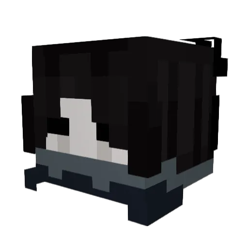 xDomB Minecraft avatar head, 3D render