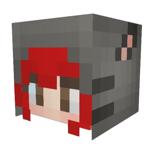xDomnicx Minecraft avatar head, 3D render