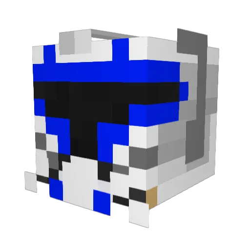 xDrHamster Minecraft avatar head, 3D render