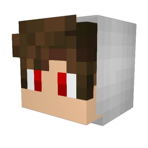 xDrazer Minecraft avatar head, 3D render