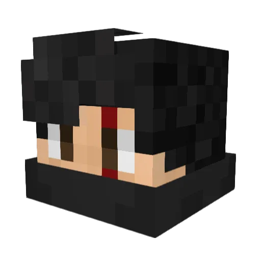 xDreik_ Minecraft avatar head, 3D render