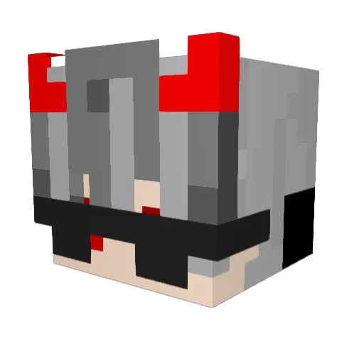 xDumay_019 Minecraft avatar head, 3D render