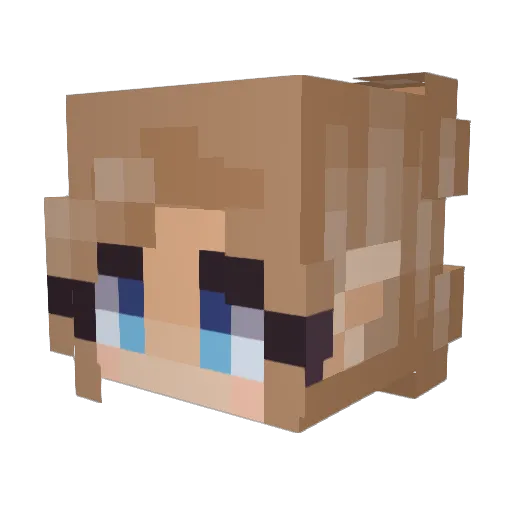 xDuskRose Minecraft avatar head, 3D render