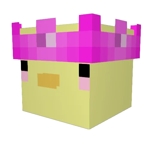 xDxmii Minecraft avatar head, 3D render