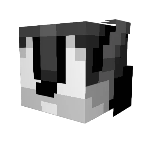xDxstiny Minecraft avatar head, 3D render